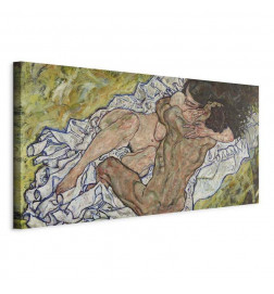 Leinwandbild - Egon Schiele – The Embrace (Lovers II)