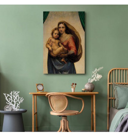 Leinwandbild - Raphael – Sistine Madonna (fragment)