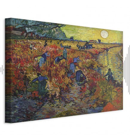 Schilderij - Vincent van Gogh – The Red Vineyard