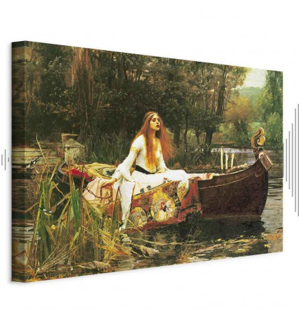 Schilderij - John William Waterhouse – The Lady of Shalott
