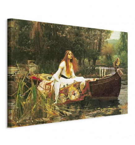 Schilderij - John William Waterhouse – The Lady of Shalott