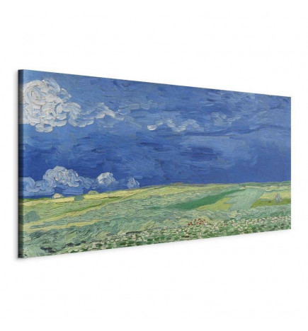 Tableau XXL - Vincent van Gogh – Wheat Field under Thunderclouds