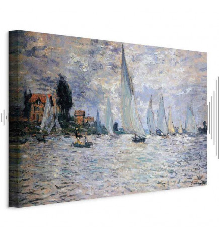 Paveikslas - Claude Monet - Sailboats, Regatta in Argenteuil