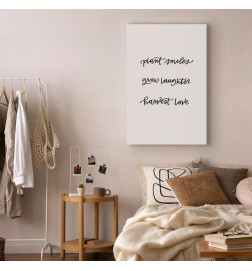 Canvas Print - Joy and Love (1 Part) Vertical