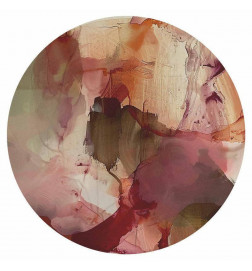 Fototapet rotund - Spring composition – transparencies and forms in watercolor style