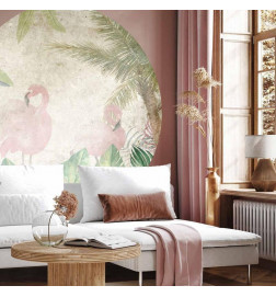 Papier Peint rond - Birds in the jungle