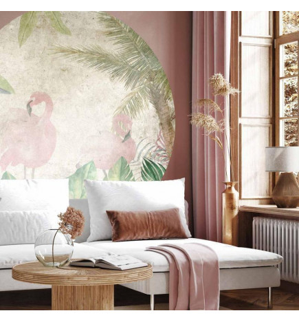 Papier Peint rond - Birds in the jungle