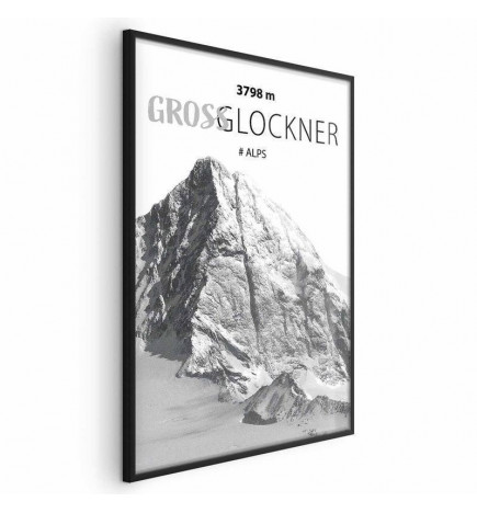 Poster - Majestic mountain peak Glosslockner mountain crown mountain landscape