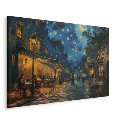Quadro - Paris street – a painting inspired by Vincent van Goghs style