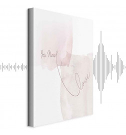 Canvas Print - You Need Love (1 Part) Vertical