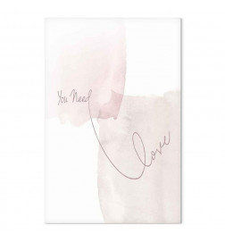 Schilderij - You Need Love (1 Part) Vertical