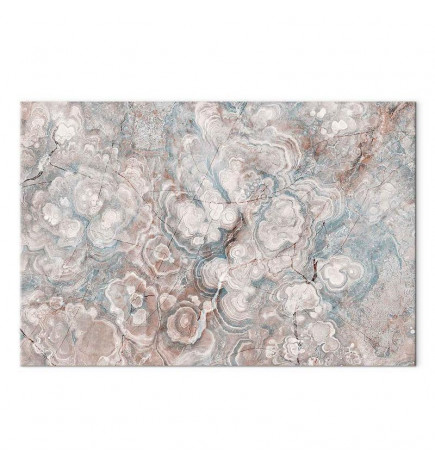 Canvas Print - Marble flowers – natural stone structure in pastel colours