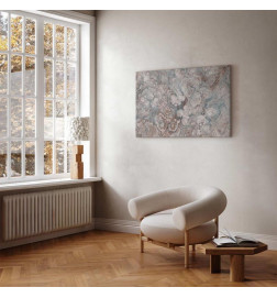 Tablou - Marble flowers – natural stone structure in pastel colours