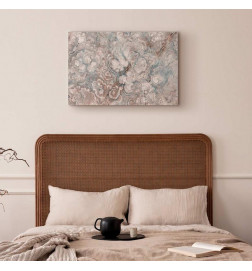Cuadro - Marble flowers – natural stone structure in pastel colours