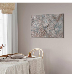 Cuadro - Marble flowers – natural stone structure in pastel colours