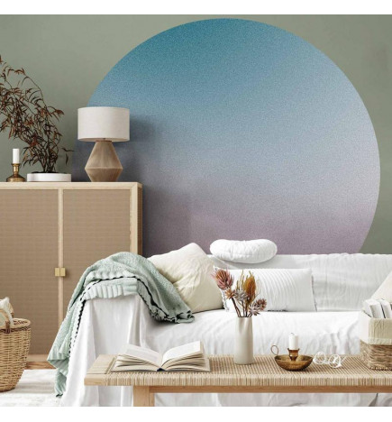 Papier Peint rond - Nostalgic gradient – gradient composition in muted colours