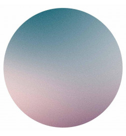 Carta da parati rotondi - Nostalgic gradient – gradient composition in muted colours