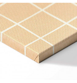 Seinapilt - Waving Lines - Creamy Grid on a Noisy Pastel Background