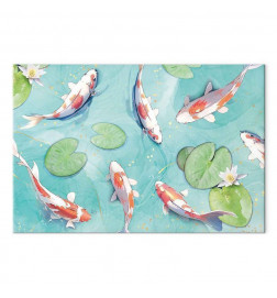 Schilderij - Pond in Japan