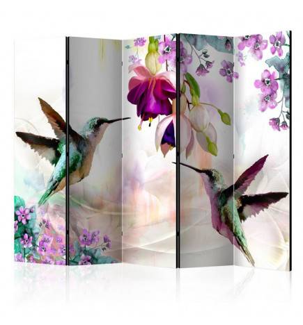 Biombo - Hummingbirds and Flowers II [Room Dividers]