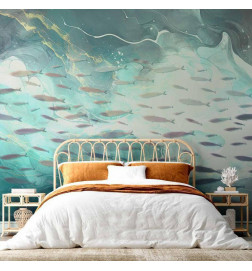 Fototapete - School of small fish