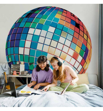 Ümmargune fototapeet - Blue disco ball