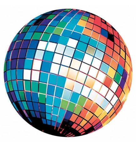 Carta da parati rotondi - Blue disco ball
