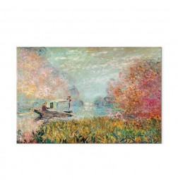 Leinwandbild - Claude Monet – Boat on the Seine