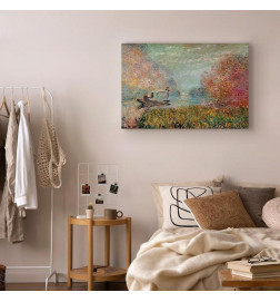 Cuadro - Claude Monet – Boat on the Seine