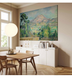 Groot XXL schilderij - Paul Cézanne – Mont Sainte-Victoire
