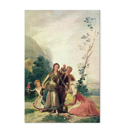 XXL izmēra attēls - Francisco Goya – The Flower Girls (Spring)