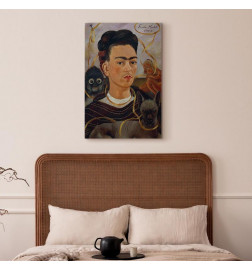 Paveikslas - Frida Kahlo – Self-Portrait with Changuito