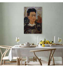 Seinapilt - Frida Kahlo – Self-Portrait with Changuito