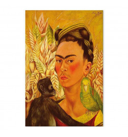 Taulu - Frida Kahlo – Self-Portrait with Monkey and Parrot