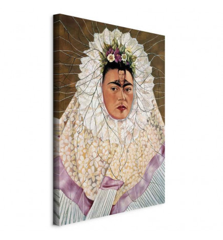 Schilderij - Frida Kahlo – Self-Portrait as a Tehuana (Diego on My Mind)