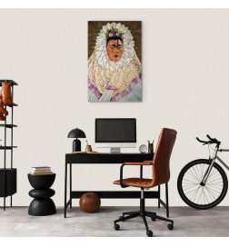 Schilderij - Frida Kahlo – Self-Portrait as a Tehuana (Diego on My Mind)