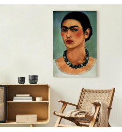 Paveikslas - Frida Kahlo – Self-Portrait with Beaded Necklace