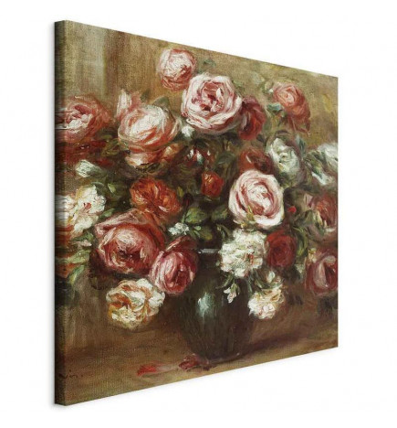 Schilderij - Pierre-Auguste Renoir – Still Life with Roses