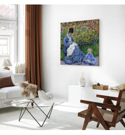 Leinwandbild - Claude Monet – Madame Monet and Her Son