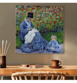 Leinwandbild - Claude Monet – Madame Monet and Her Son