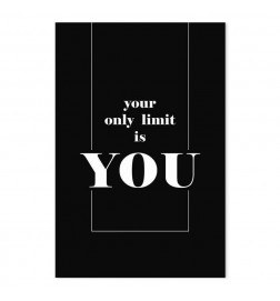 Quadro - Key to Success (1-part) - Black and White English Inscriptions