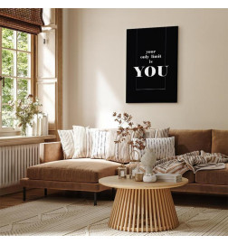 Quadro - Key to Success (1-part) - Black and White English Inscriptions