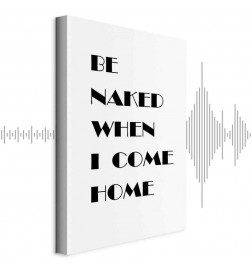 Quadro - Homecoming (1-part) - Black and White English Inscriptions