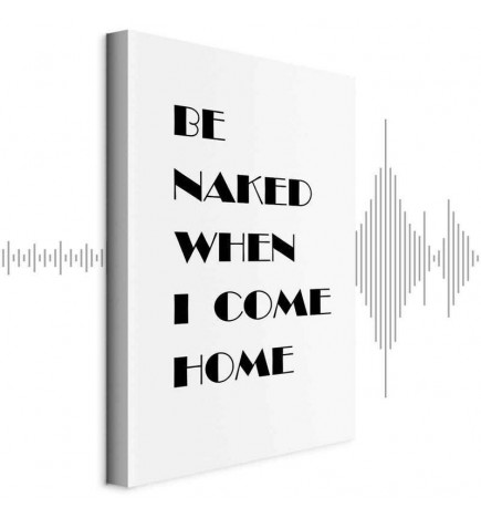 Quadro - Homecoming (1-part) - Black and White English Inscriptions