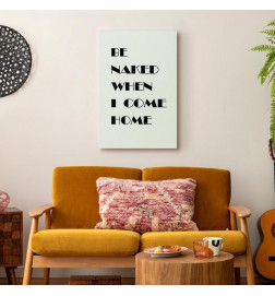 Quadro - Homecoming (1-part) - Black and White English Inscriptions