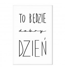Quadro - Art of Words (1-part) - Inspirational Black Text on White