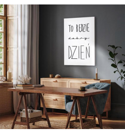 Quadro - Art of Words (1-part) - Inspirational Black Text on White