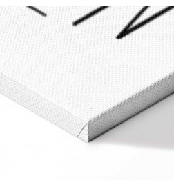 Tablou - Art of Words (1-part) - Inspirational Black Text on White