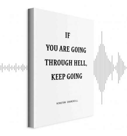 Paveikslas - Power of Words (1-part) - Winston Churchills Motivational Quote