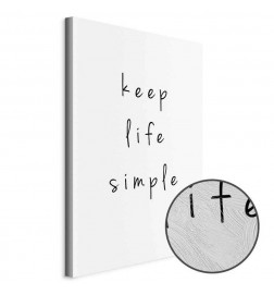 Canvas Print - Message (1-part) - English Text in Motivational Tone